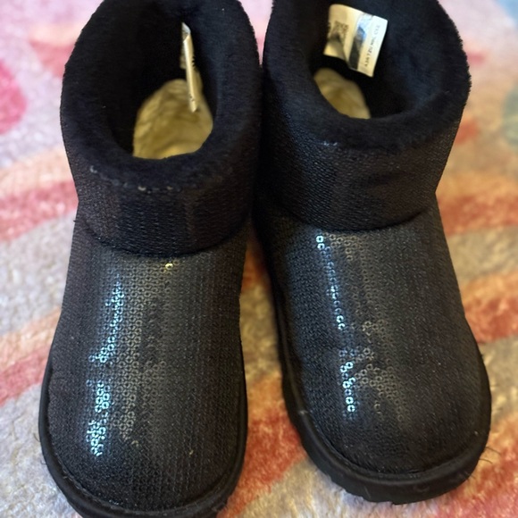 Sparkly Black Kids Boots in excellent condition